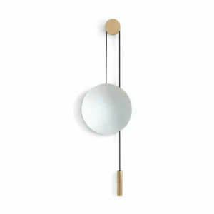 New Works miroir Rise and Shine, laiton, Ø 45 cm, verre^ Meubles & Aménagements