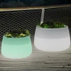 Newgarden bac à plantes solaire LED Camelia, Ø 59 cm, blanc^ Lampes Décoratives