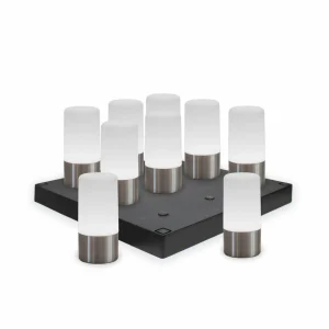 Newgarden lampe de table LED rechargeable Maia, gris, IP54, RGBW^ Lampes Décoratives