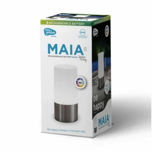 Newgarden lampe de table LED rechargeable Maia, gris, IP54, RGBW^ Lampes Décoratives