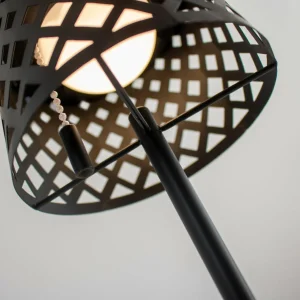 Newgarden lampe de table LED solaire Gretita, noir, métal^ Lampes Décoratives