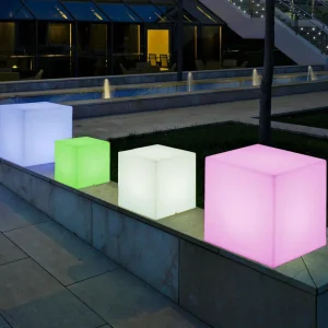 Newgarden lampe solaire Cuby cube, hauteur 32 cm^ Lampes Décoratives