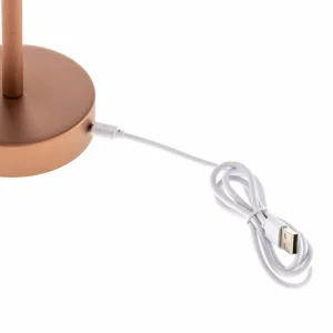 Newgarden Lola Slim lampe à poser LED, doré rosé^ Lampes Décoratives