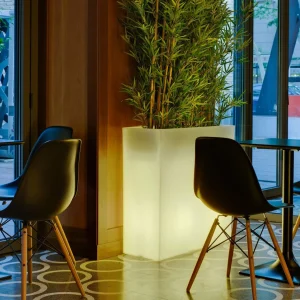 Newgarden Pot de fleurs LED rechargeable Junco, à énergie solaire, RGBW^ Lampes Décoratives