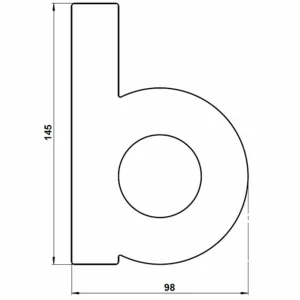 Albert Leuchten Numéro de maison - lettre b^ Boîtes Aux Lettres