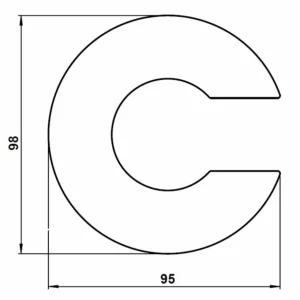 Albert Leuchten Numéro de maison - Lettre c^ Boîtes Aux Lettres
