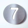 Absolut/ Radius Numéro de maison Round en inox - 7^ Boîtes Aux Lettres