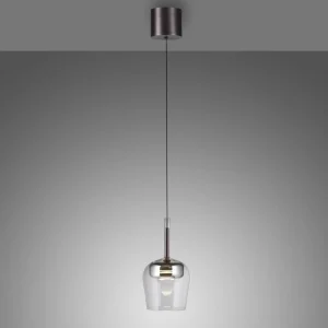 Q-Smart-Home Paul Neuhaus Suspension Smart LED Q-Kon argenté Ø 21 cm^ Suspensions Connectées