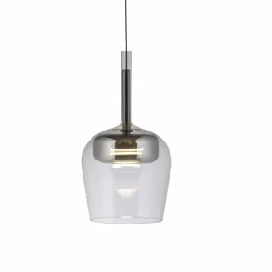 Q-Smart-Home Paul Neuhaus Suspension Smart LED Q-Kon argenté Ø 21 cm^ Suspensions Connectées