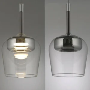Q-Smart-Home Paul Neuhaus Suspension Smart LED Q-Kon argenté Ø 21 cm^ Suspensions Connectées