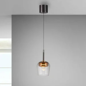 Q-Smart-Home Paul Neuhaus Suspension Smart LED Q-Kon cuivré Ø 21 cm^ Suspensions Connectées