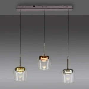 Q-Smart-Home Paul Neuhaus Suspension Smart LED Q-Kon multicolore à 3 lampes^ Suspensions Connectées