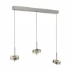 Q-Smart-Home Paul Neuhaus Suspension Smart LED Q-Rotate, aluminium 3 lampes^ Suspensions Connectées