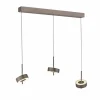 Q-Smart-Home Paul Neuhaus Suspension Smart LED Q-Rotate marron foncé à 3 lampes^ Suspensions Connectées