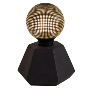 Pauleen Black Flare lampe déco béton noir^ Lampes Décoratives