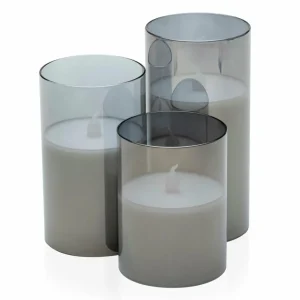 Pauleen Classy Smokey Candle 3 bougies LED^ Lumière De Noël