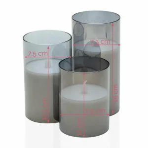 Pauleen Classy Smokey Candle 3 bougies LED^ Lumière De Noël