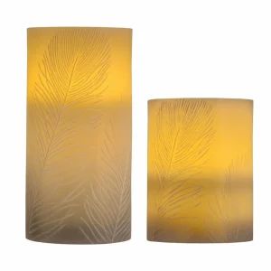 Pauleen Cosy Feather Candle 2 bougies LED^ Lumière De Noël