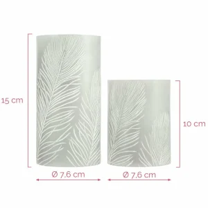 Pauleen Cosy Feather Candle 2 bougies LED^ Lumière De Noël