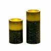 Pauleen Cosy Shine Candle bougie cire par 2, verte^ Lumière De Noël
