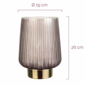 Pauleen Fancy Glamour E27-LED batterie taupe/mess.^ Lampes Décoratives