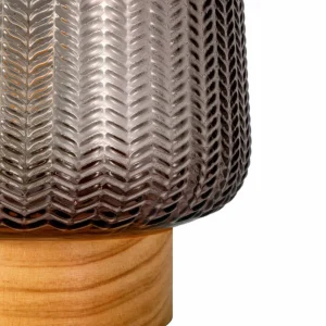 Pauleen Fancy Glamour LED E27 batterie taupe bois^ Lampes Décoratives