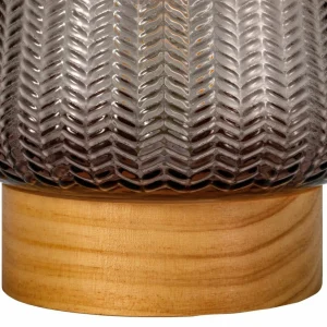 Pauleen Fancy Glamour LED E27 batterie taupe bois^ Lampes Décoratives