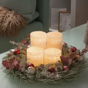 Pauleen Little Lilac Candle 2 bougies LED^ Lumière De Noël