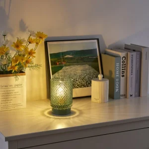 Pauleen Modern Glamour LED E14 turquoise métal^ Lampes Décoratives