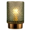Pauleen Modern Glamour LED E27 turquoise/laiton^ Lampes Décoratives
