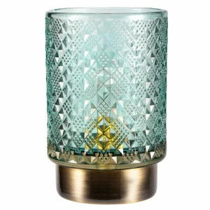 Pauleen Modern Glamour LED E27 turquoise/laiton^ Lampes Décoratives