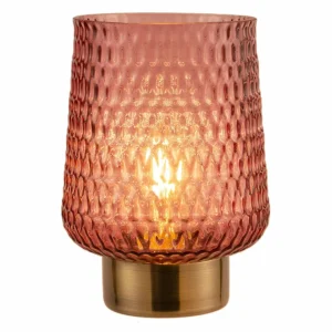 Pauleen Rose Glamour LED E27 pile pied métal^ Lampes Décoratives