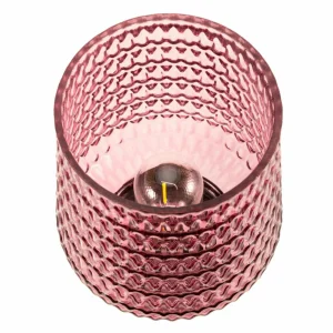 Pauleen Rose Glamour LED E27 pile pied métal^ Lampes Décoratives
