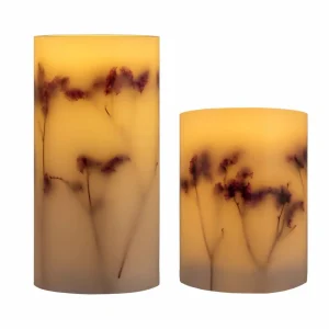 Pauleen Shiny Bloom Candle Bougie LED Set de 2 pièces^ Lumière De Noël