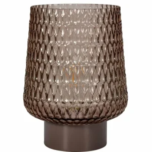 Pauleen Sparkling Glamour pile gris pied bois^ Lampes Décoratives