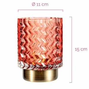 Pauleen Sweet Glamour LED E14 rouge/laiton^ Lampes Décoratives