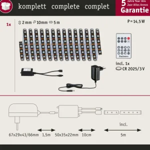 Paulmann EntertainLED Rubans LED, RVB, Set, 5m^ Lampes Décoratives