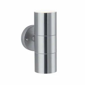 Paulmann Flame applique 2 lampes acier inox^ Appliques Murales Extérieures