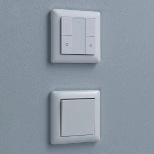 Paulmann Interrupteur mural ZigBee double On/Off/variateur d'intensité^ Interrupteurs Connectés