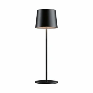 Paulmann Lampe à poser LED rechargeable Gilo, noir, plastique, IP44^ Lampes Décoratives