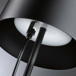 Paulmann Lampe à poser LED rechargeable Gilo, noir, plastique, IP44^ Lampes Décoratives