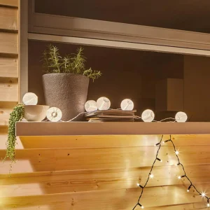 Paulmann Mobile Lampion guirlande 7 l. blanc^ Lampes Décoratives