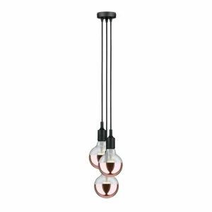 Paulmann Neordic Ketil suspension à 3 lampes noire^ Suspensions D'Extérieur