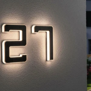 Paulmann numéro de maison solaire LED 1^ Meubles & Aménagements