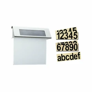 Paulmann numéro maison lumineux solaire LED, IP44^ Boîtes Aux Lettres