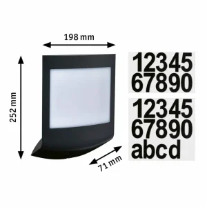 Paulmann Padea numéro de maison LED ZigBee RGBW^ Boîtes Aux Lettres