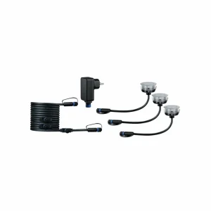 Paulmann Plug & Shine spot encastrable Floor 3 RGBW ZigBee^ Spots Encastrés Dans Le Sol D'Extérieur
