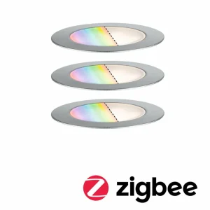 Paulmann Plug & Shine spot encastrable Floor 3 RGBW ZigBee^ Spots Encastrés Dans Le Sol D'Extérieur