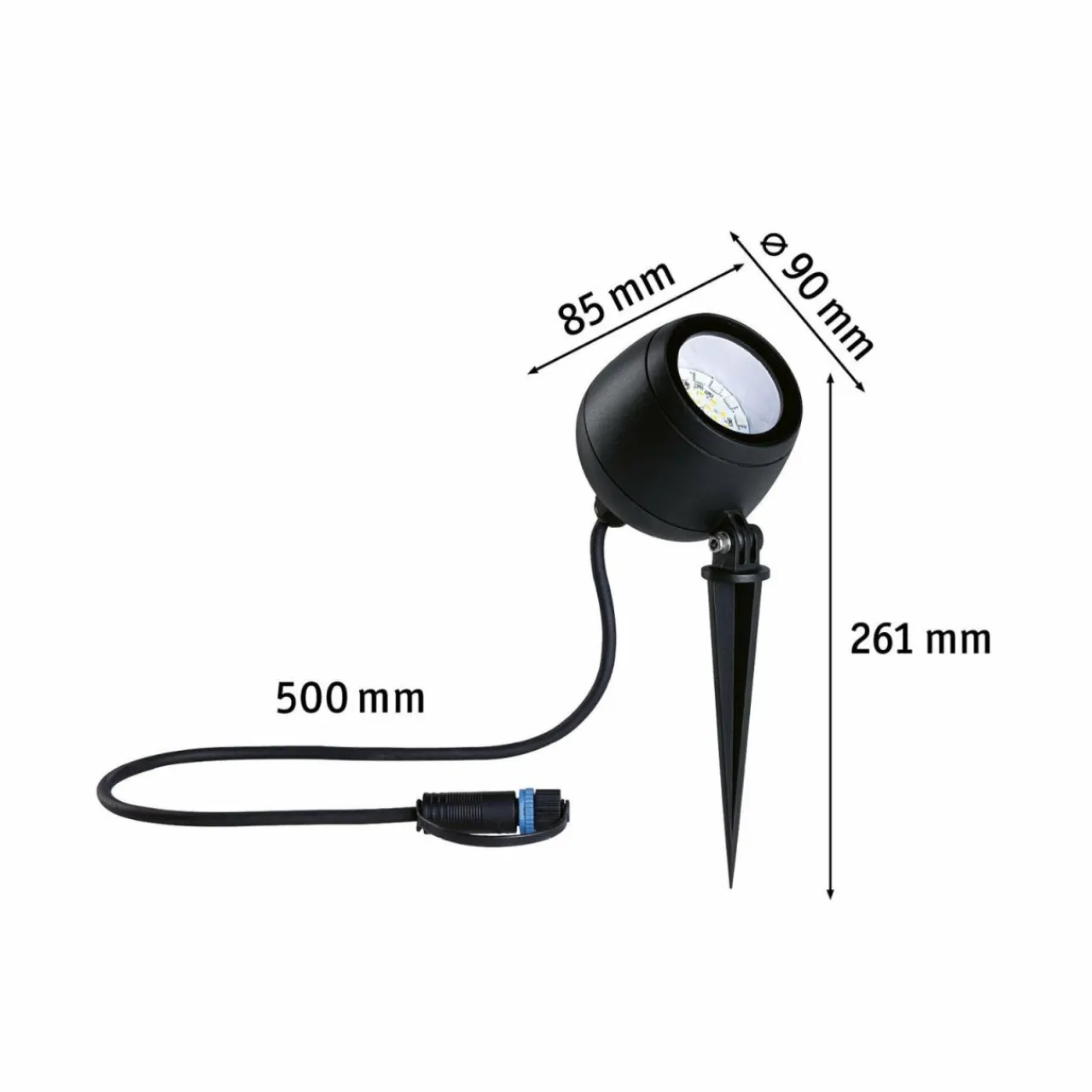 Paulmann Plug & Shine Spot LED Kikolo Piquet de terre, ZigBee, RGBW^ Éclairage Extérieur Connecté