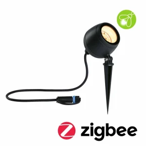 Paulmann Plug & Shine Spot LED Kikolo, ZigBee, 2.200 K^ Éclairage Extérieur Connecté
